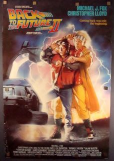 BACK TO THE FUTURE II VG Movie Poster 1989 ROLLED DS One Sheet 1SH