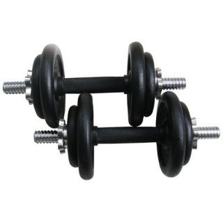  Cast Iron Dumbbells with Solid Dumbbells Handles Rubber Grip