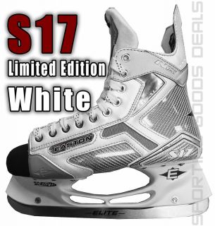 Easton S17 White Le Limited Ed Ice Hockey Skates New