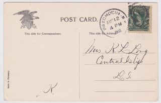 Patchogue Long Island NY Canaan Lake 1908 Postcard