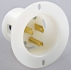  outlet 110v recessed male outlet surface mount no electrical box