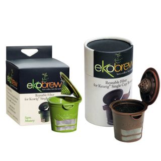 Ekobrew Reusable Refillable K Cup Pod Filter for Kuerig Colors