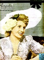Revista Mundo Peronista ejemplar del 15/08/1952. Homenaje a la Sra
