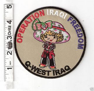 Operation Iraqi Freedom Q West Iraq Patch SP6