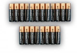 20 Duracell AA Alkaline Batteries Battery NEW Duracel Batery **EXPIRY