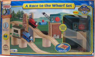 Thomas Friends Wooden Railway A RACE TO THE WHARF SET Complete
