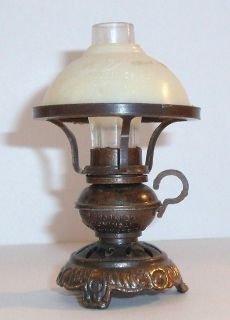 Durham Miniature Diecast Metal Old School Hurricane Globe Oil Lamp