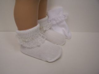 ECRU (Off White) Lace Laced Anklet Socks For Chatty Cathy♥