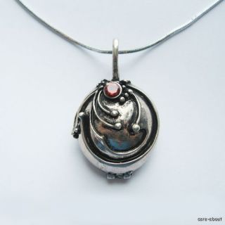  Vampire Diaries Elena Vervain Silver Pendant Necklace with RED Crystal