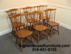 Sprague Carleton Rock Maple Duxbury Dining Chairs