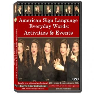 American Sign Language Everyday Words Activities & Events DVD