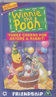 PAL VHS Video Winnie The Pooh Three Cheers for Eeyore Rabbit