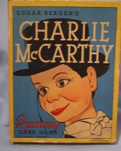 Vintage Edgar Bergens CHARLIE MCCARTHY Rummy Card Game 1938 RARE