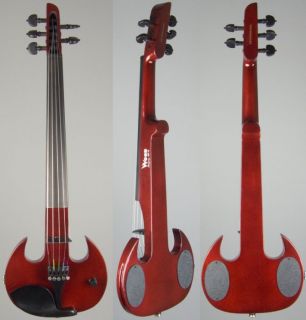 Wood Violins Stingray SV 5 Electric Violin Red Sparkle