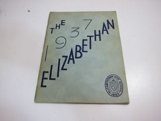1937 Elizabethtown High School Elizabethan Yearbook