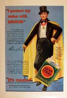 1931 Edmund Lowe Actor Lucky Strike Cigarettes Ad