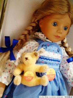 Steiff Doll Hilde with Teddy 701979 Ltd Ed 1000 Pcs