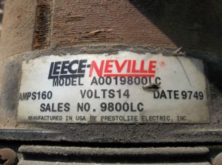 Leece Neville 14 volt Alternator Model A0019800LC