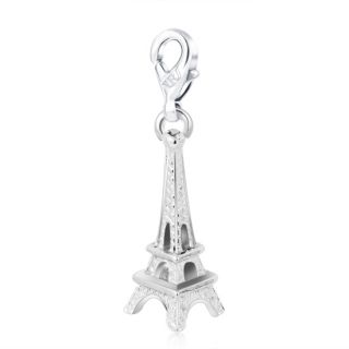GOLD PLATED EIFFEL TOWER SHAPE PLAIN JEWELRY FASHION CLIP ON CHARMS