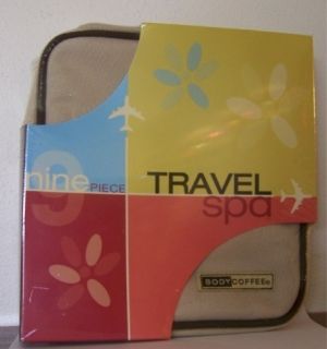Body Coffee Body Lotion Wash Soap and Polish in A Travel Spa Gift Kit