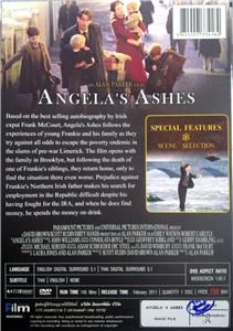 Angelas Ashes Robert Carlyle Emily Watson Classic Irish Drama R0 DVD
