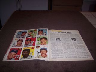 August 1954 Sports Illustrated 1st Issue with 1954 Trading Cards