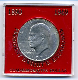 1971 Eisenhower Commemorative Dollar w Case 60749