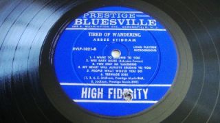 Vinyl Blues Album Arbee Stidham LP Record Tired of Wandering Prestige