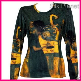 Gustav Klimt La Música Bellas Artes Camiseta T Shirt Nuevo