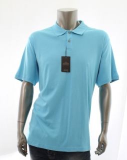 Tasso Elba New Blue Mens Casual Shirt Size XL x Large Polo Rugby Top