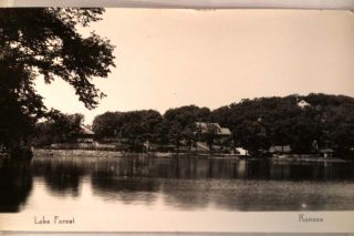  Along The Lake Postmarked Edwardsville Kansas KS Postcard V0469