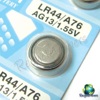 100 AG13 SG13 LR44 A76 Alkaline Button Cell Battery Suncom