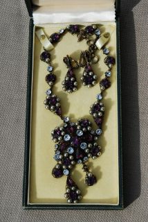 Elsa Schiaparelli VINTAGE Early Set Necklace and Earings *Ultra Rare