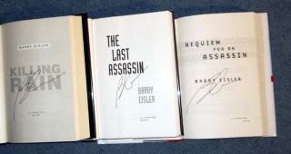 BARRY EISLER ~ Signed 1st Edition Novels ~ JOHN RAIN ASSASSIN