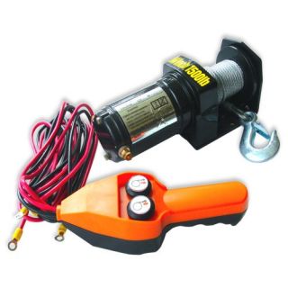 Neiko ATV Electric Cable Winch with Handheld Remote Control   1500 LB