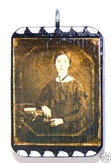 Emily Dickinson American Poet Photo Image Art Pendant