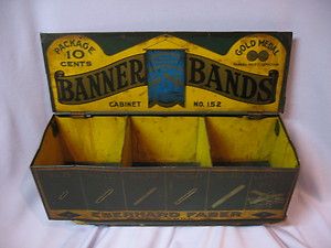   Store Display Tin for Eberhard Faber Pencil Co Rubber Bands