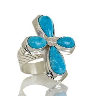 Mine Finds by Jay King Jay King Turquoise Cross Sterling Silver Ring