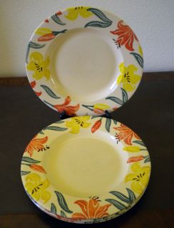 Emma Bridgewater Lilies 10 5 Plates Set of Four 1990