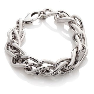 Jewelry Bracelets Chain Stately Steel Twisted Oval Link 8