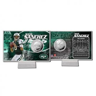 2012 NFL Silver Plated Coin Card by The Highland Mint   Mark Sanchez