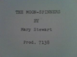 Hayley Mills The Moon Spinners Eli Wallach Disney Script