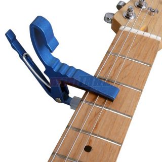Acoustic/Electric Guitar Capo, trigger, change key, color BLUE