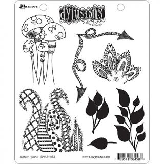 Dyan Reaveleys Dylusions Cling Rubber Stamp Set   Doodle Parts at