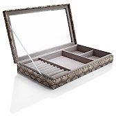 Colleens Prestige™ Snake Print Large Stackable Jewelry Box