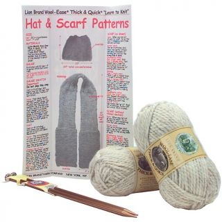 Crafts & Sewing Knitting Knit Kits Lion Learn to Knit Kit