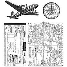 Tim Holtz Stampers Anonymous Tim Holtz Cling Rubber Stamp Set   Book