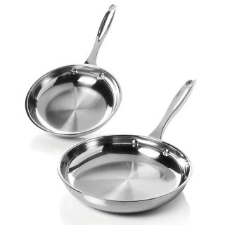  and Skillets Wolfgang Puck Bistro Stainless 8 and 10 Skillet Set