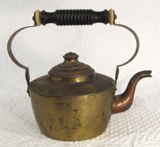  Old Vintage Swedish Tea Pot Hallmarked Knut Eriksson with Oxbone rings