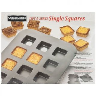 Lift n Serve Single Squares 12 Cavity Pan   10.5x14in